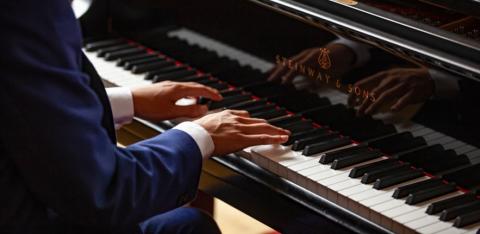 Piano Keyboard Closeup