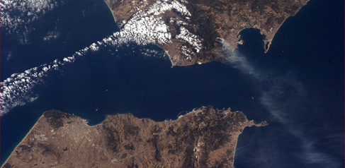 Strait of Gibraltar. Image copyright: ESA/NASA