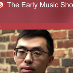 PhD student Mark Seow presents BBC Radio3's The Early Music Show