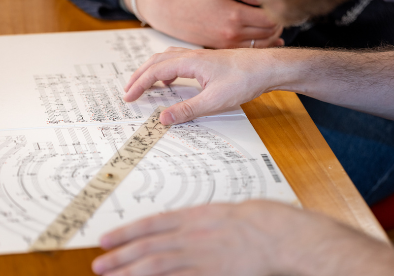 An unusual musical score