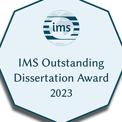 IMS Outstanding Dissertation Award 2023: Peter Asimov (Award Winner) and Alana Mailes (1s Honorary Mention) 