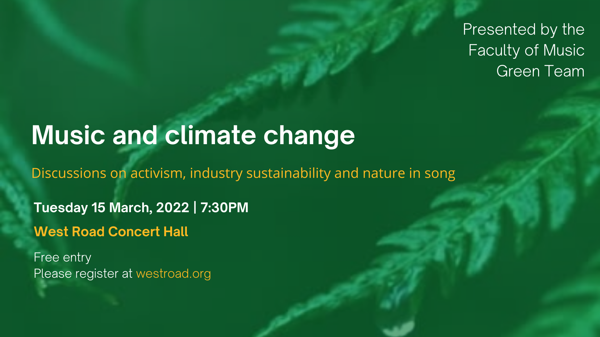 Music & Climate Change Music & Climate Change