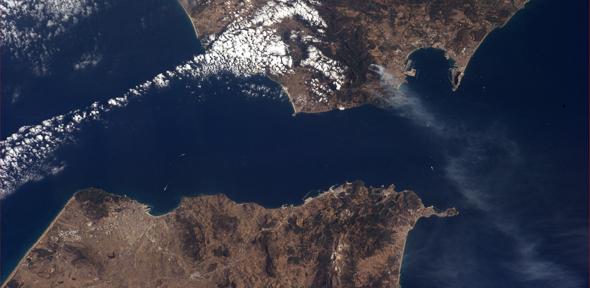 Strait of Gibraltar. Image copyright: ESA/NASA