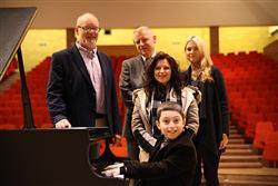 Curtis Elton, 10-year-old piano prodigy, visits the Faculty of Music