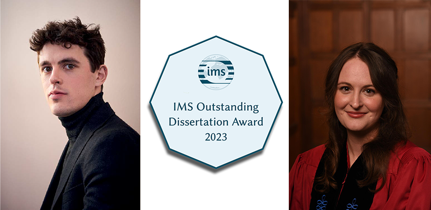 IMS Outstanding Dissertation Award 2023: Peter Asimov (Award Winner) and Alana Mailes (1s Honorary Mention) 